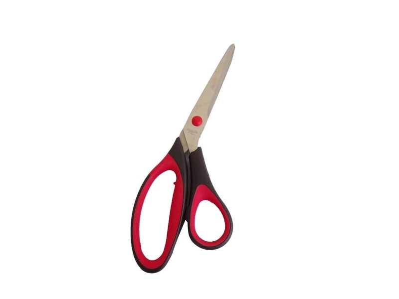 RSC HOTYES 8&quot; OFFICE SCISSOR RUBBER HANDLE C19-179