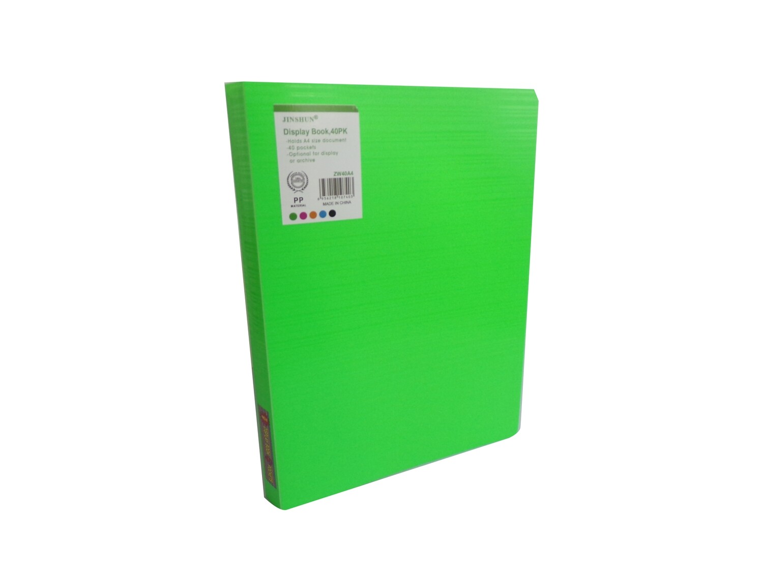 RSC/JINSHUN A4 40 POCKET DISPLAY BOOK D19-245