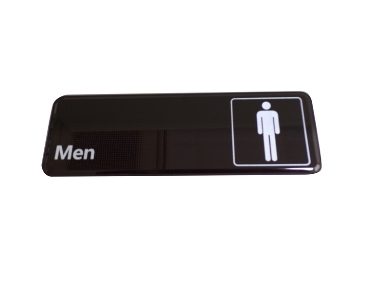 RSC 3&quot;X9&quot; REAP MEN TOILET SIGN HOLDER 7346 D19-318
