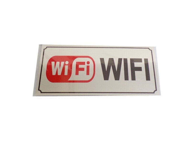 RSC 9X20CM WIFI SIGN ENGLISH C19-203
