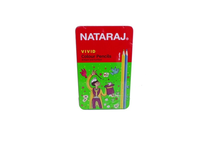 NATARAJ 12 VIVID PREMIUM TRIANGULAR COLOR PENCIL