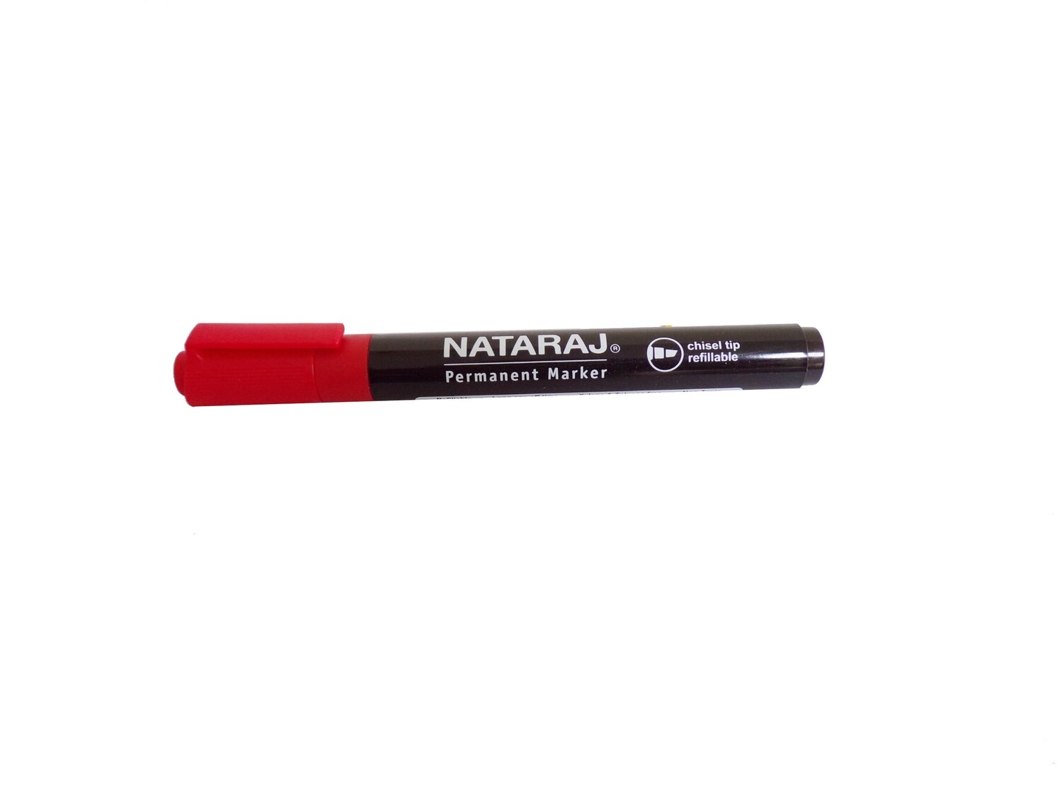 NATARAJ PERMANENT MARKER RED, Colour: Red