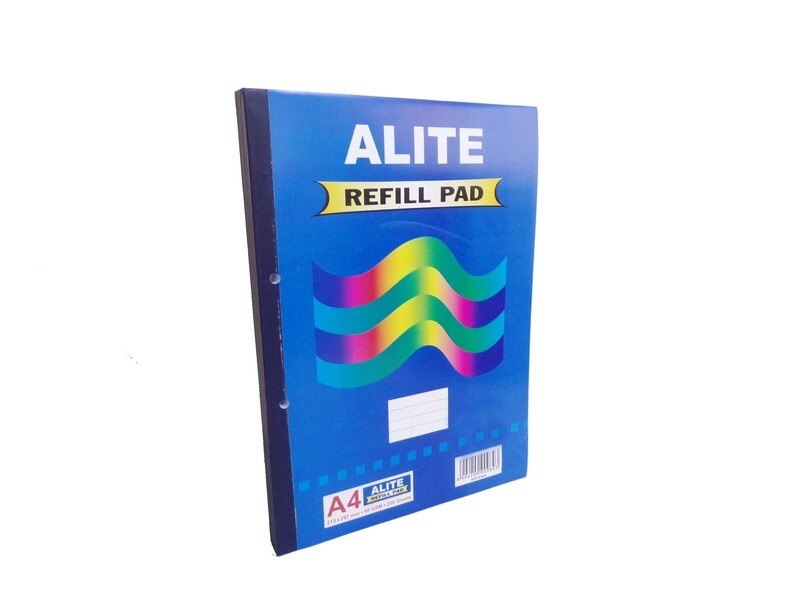 ALITE A4 REFILL PAD W/MARGIN - 2 HOLES 200SHT
