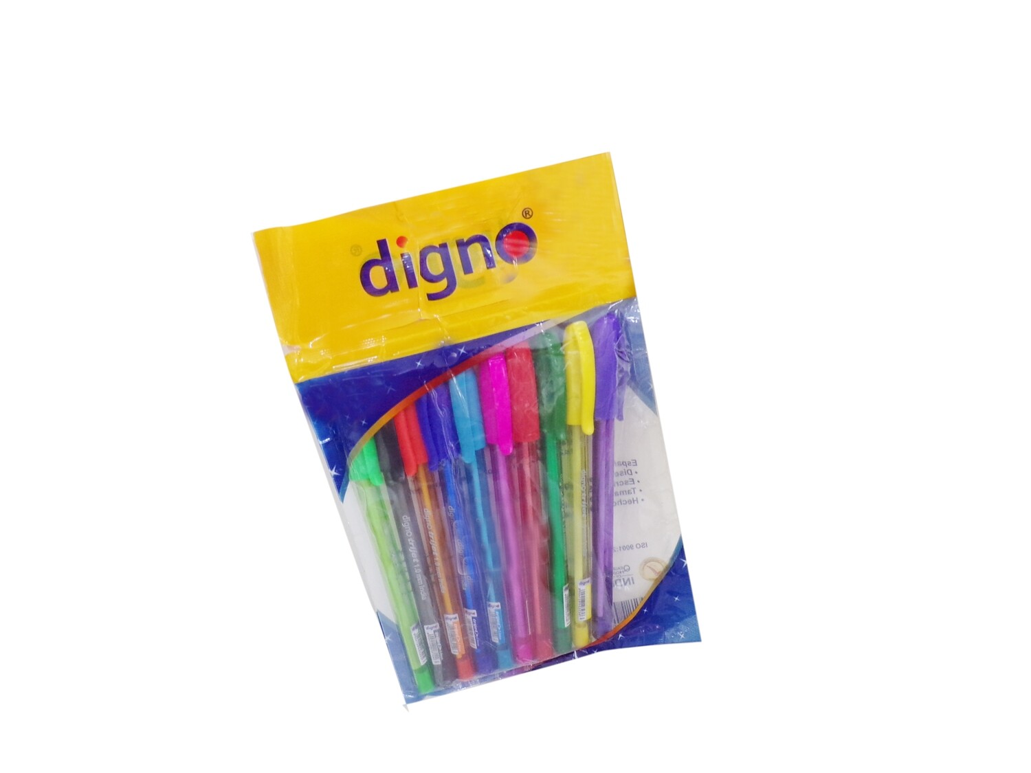 DIGNO 10PCS TRIJET BALL PEN ASSTD