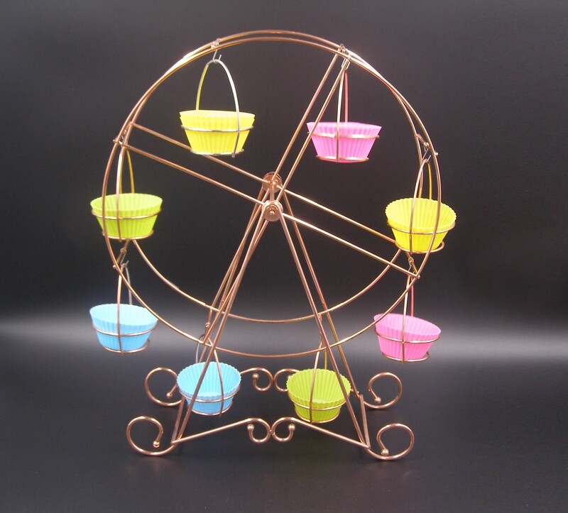 GZ 8 CUP CAKE STAND WHEEL TYPE G17-021-086 COPPER-