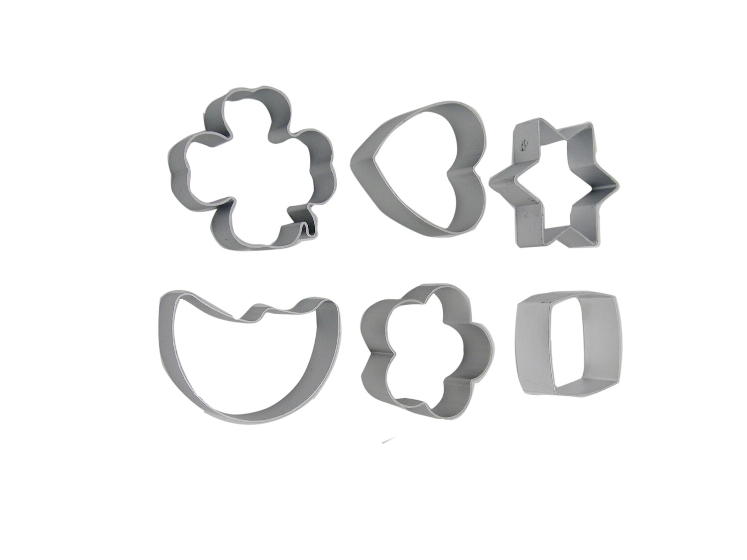 RSC 6PCS ALU COOKIE MOULD/CUTTER P17-43