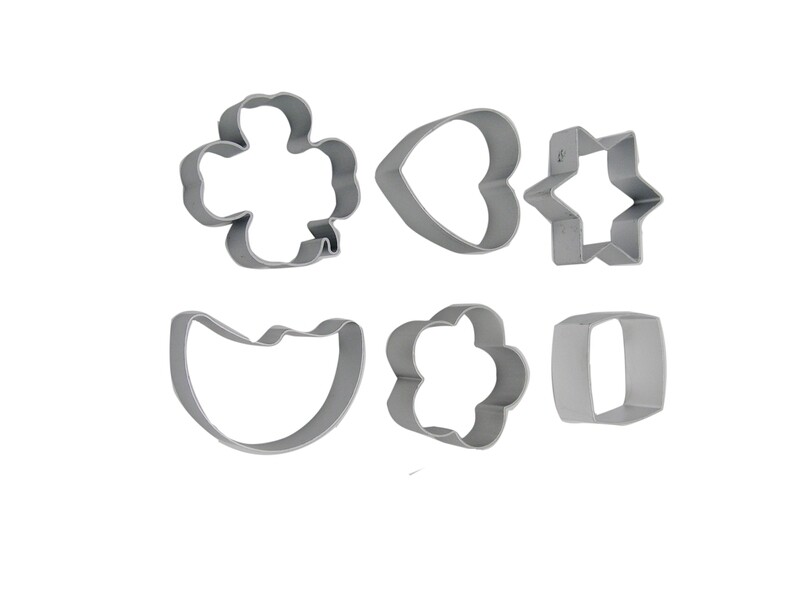 RSC 6PCS ALU COOKIE MOULD/CUTTER P17-43