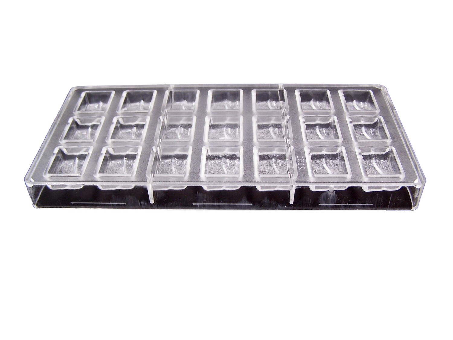 RSC 21 HOLE PC CHOCOLATE SQUARE MOULD P17-39A