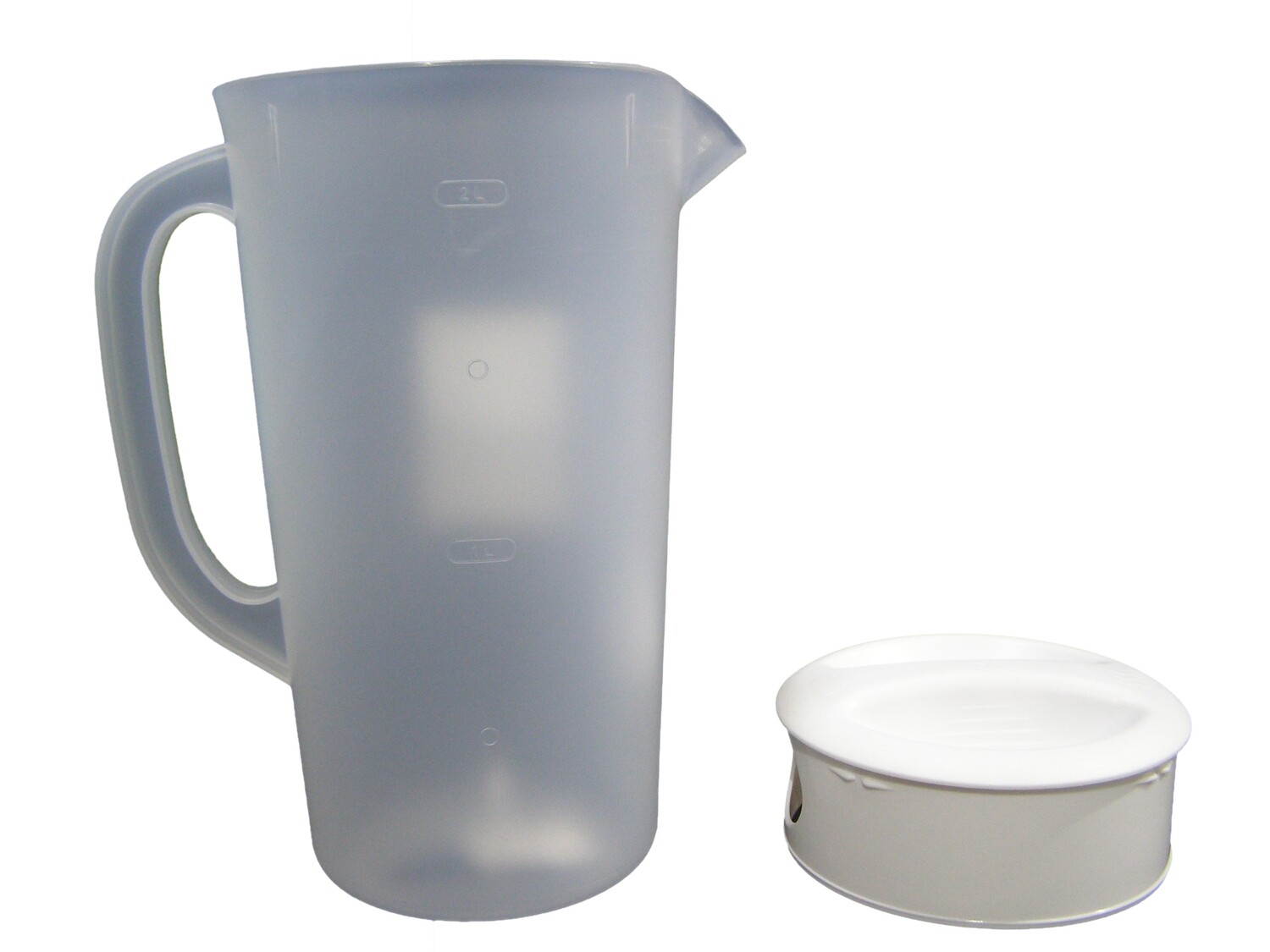 RSC/JSK 2LIT PLASTIC WATER JUG W/LID P18-119