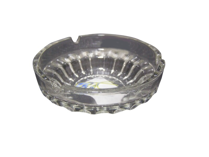 RSC 3.5&quot; ROUND GLASS ASHTRAY P17-395