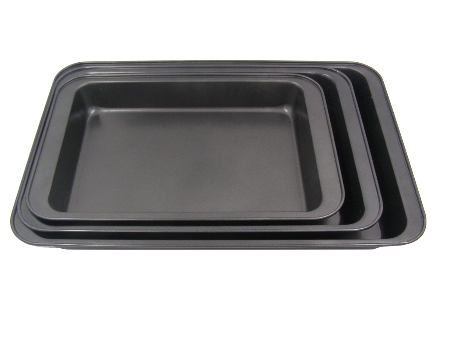 RSC 3PCS RECTANGLE NON STICK BAKING TRAY SET