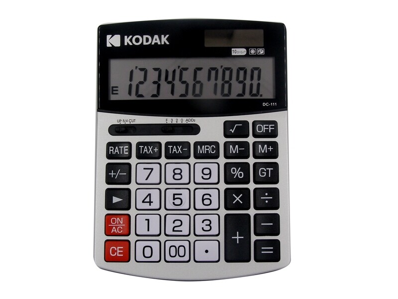 KODAK DC-111 10 DIGIT DESKTOP CALCULATOR KT-350BT