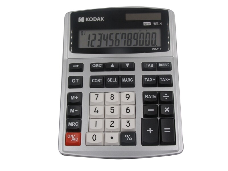 KODAK DC-112 12 DIGIT DESKTOP CALCULATOR (KT-980CT