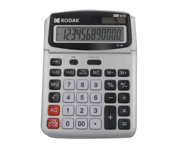 KODAK DC-107 12 DIGIT DESKTOP CALCULATOR (KT-704)