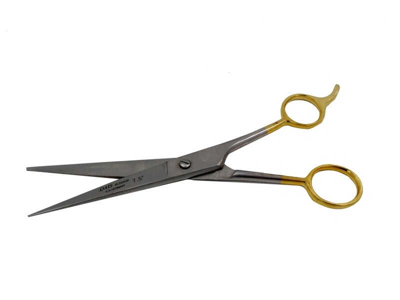 ST.ST. 7.5&quot; BARBER SCISSOR GOLD HANDLE