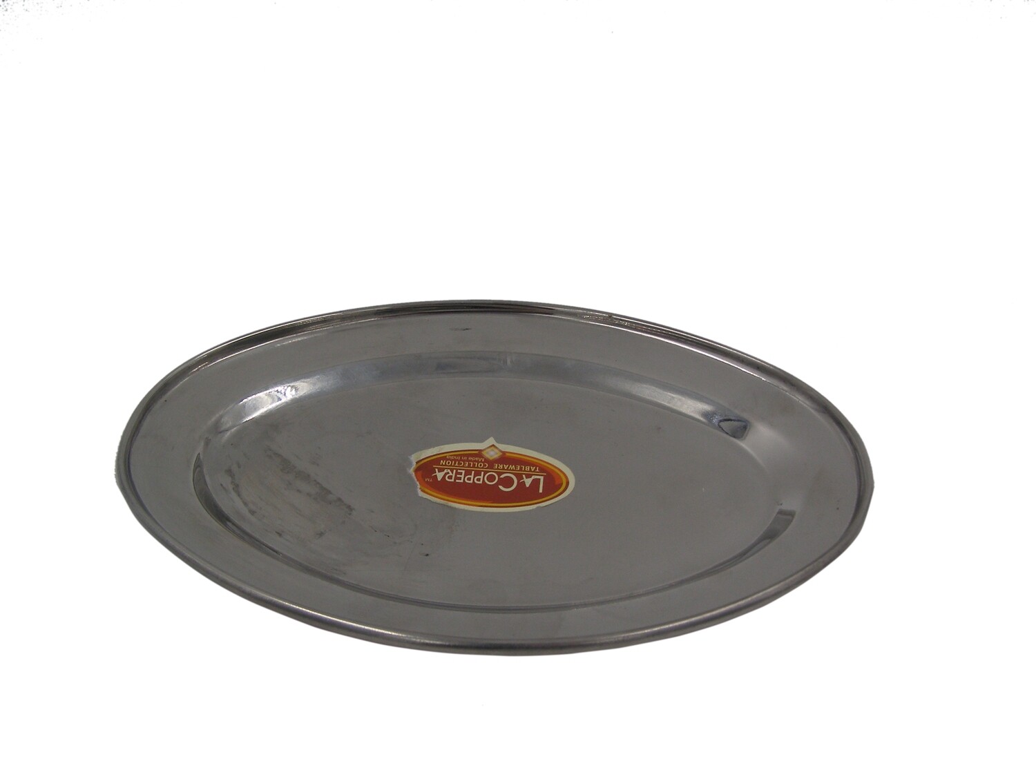 WELCOME SS/COPPER 14X20CM BOTTOM OVAL PLATTER