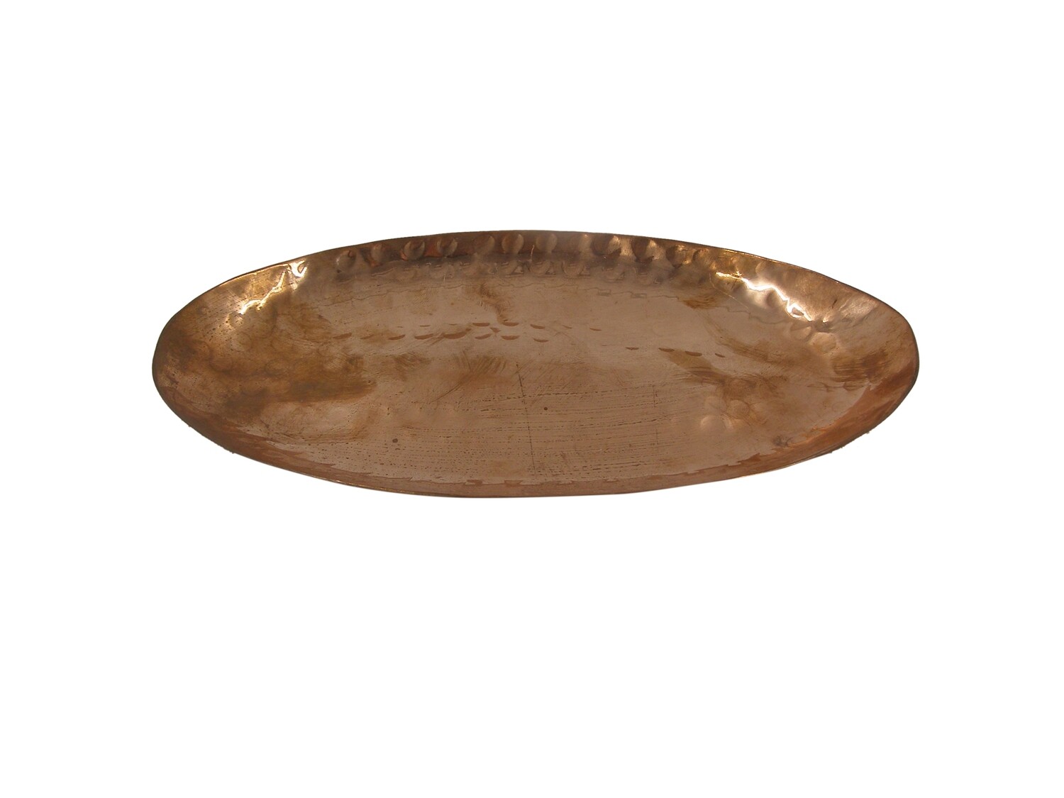 WELCOME SS/COPPER 11X20CM BOTTOM OVAL PLATTER