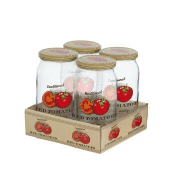 HEREVIN 4PCS 1000CC TOMATO JAR SET 330377-151