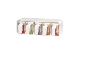 HEREVIN 5PCS 250CC SPICE SET COLOUR ASSTD
