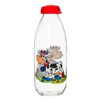 HEREVIN 1.0LIT DECORATED MILK BOTTLE 111702-000
