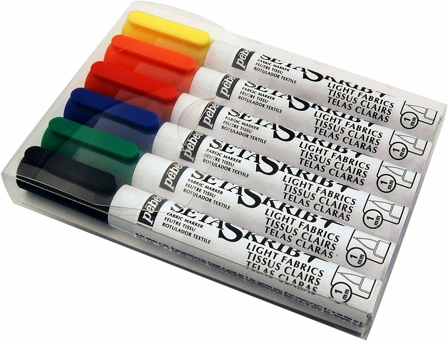 PEBEO 6PC SETASKIB FABRIC MARKER ASSTD 805100