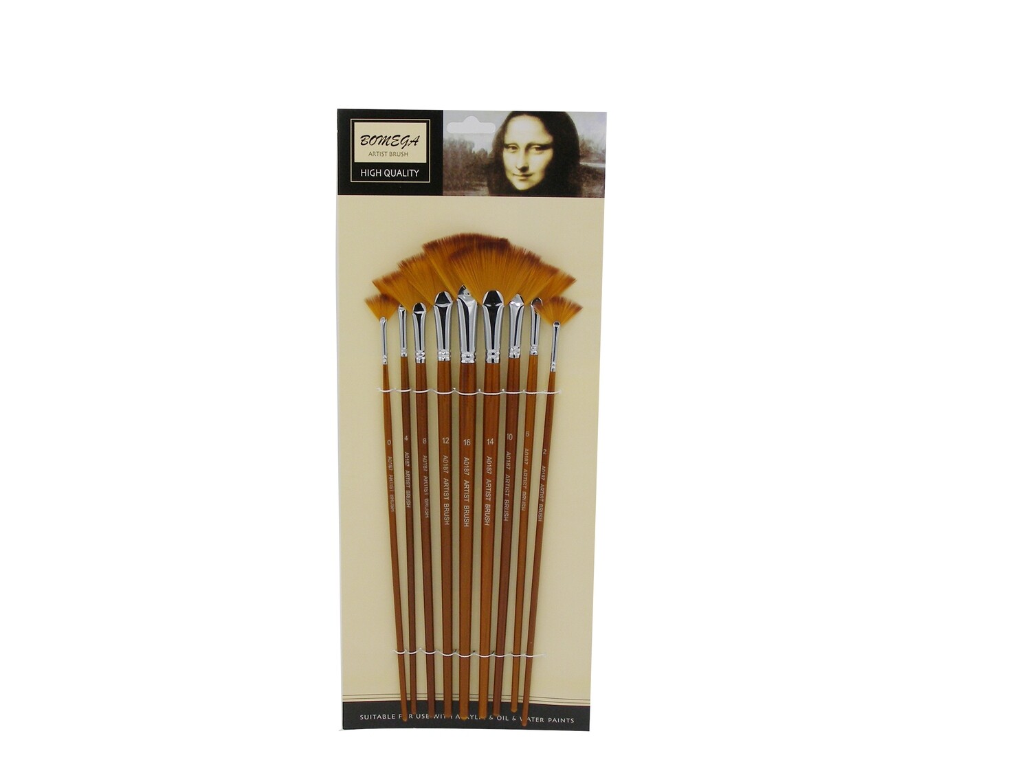 RSC KEEPSMILE 9PCS FAN BRUSH SET 70187 D19-66
