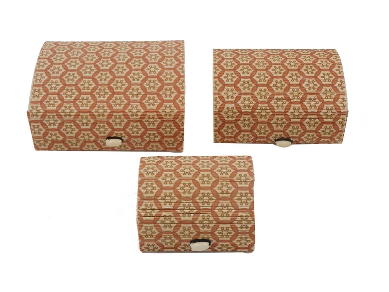 RSC 3PCS WOODEN FANCY DESIGN BOX LARGE D18-117-119