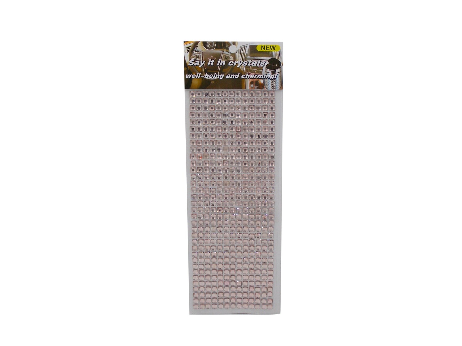 RSC CRYSTALS SQUARE DIAMOND STICK LARGE D18-381, Colour: Light Pink