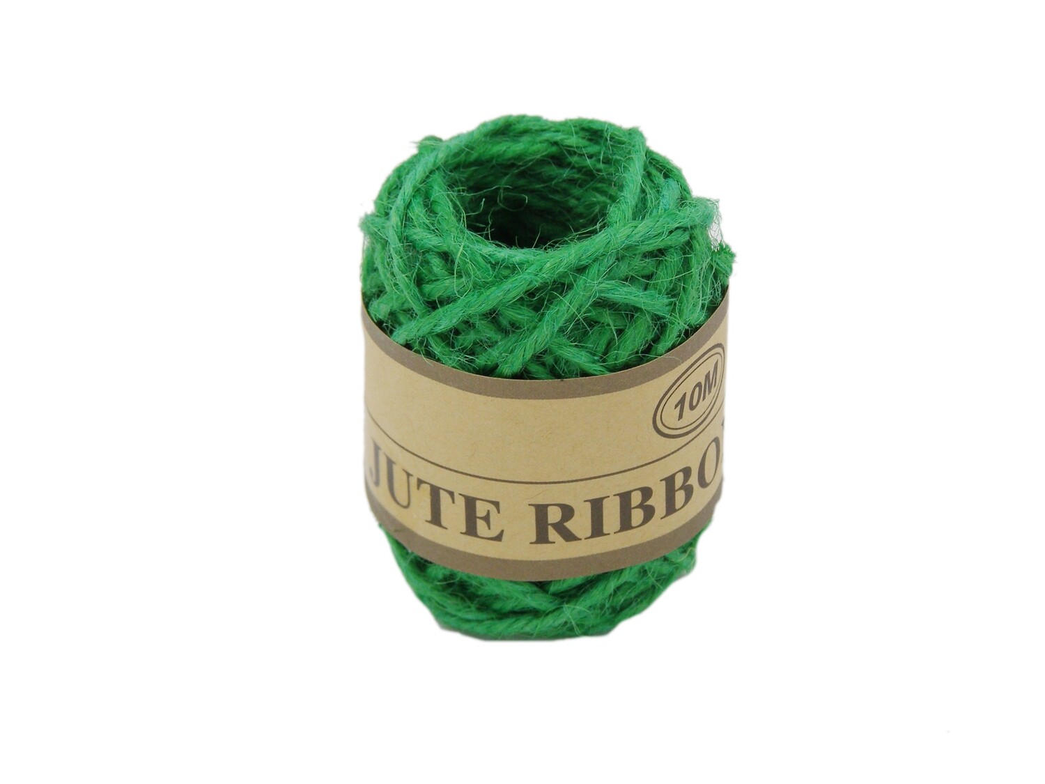 RSC 10M JUTE RIBBION/ROPE ASSTD COLORS D17-167-168, Colour: Green