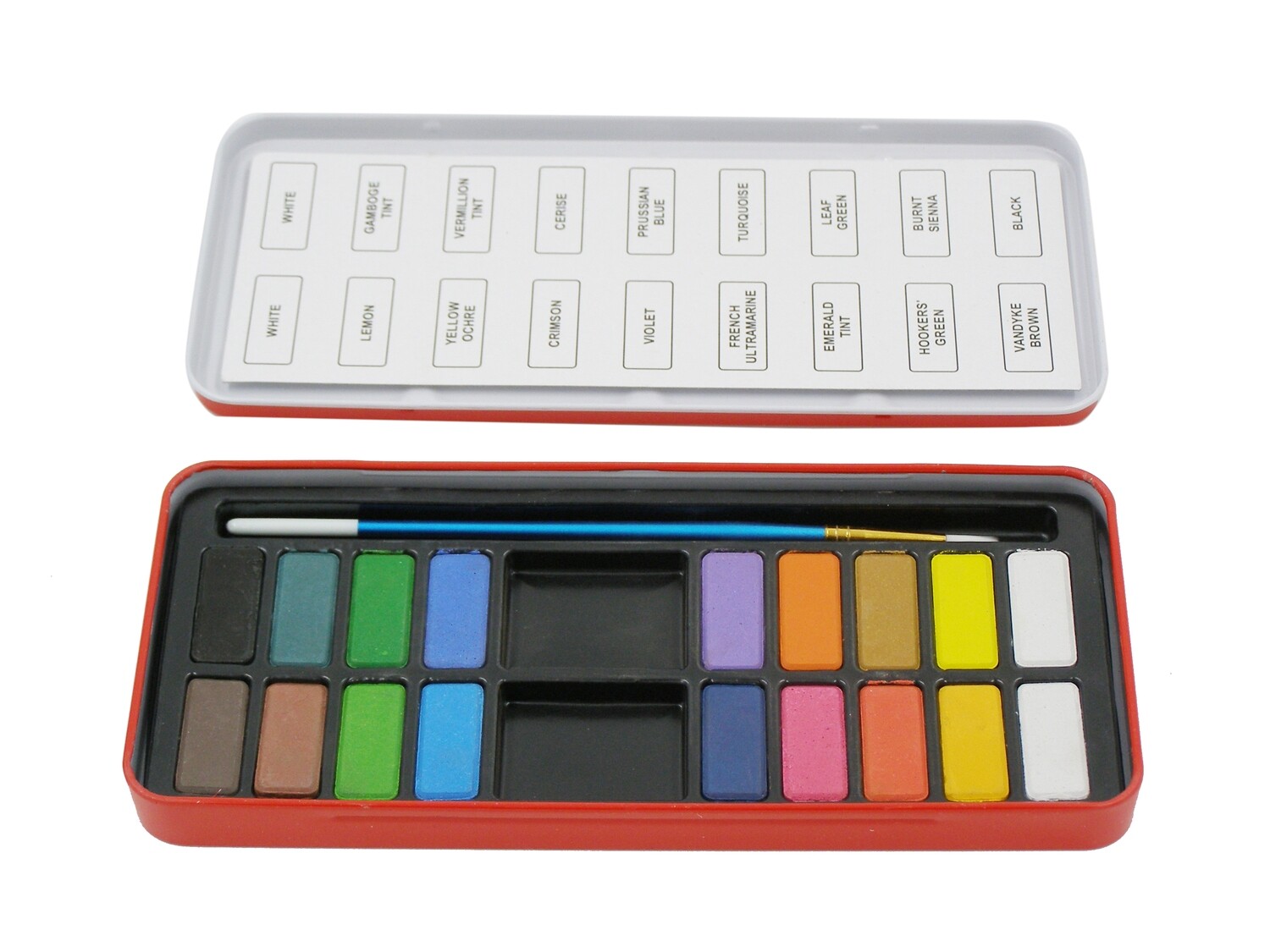 RSC 18 WATER COLOR CAKE TIN BOX D17-76