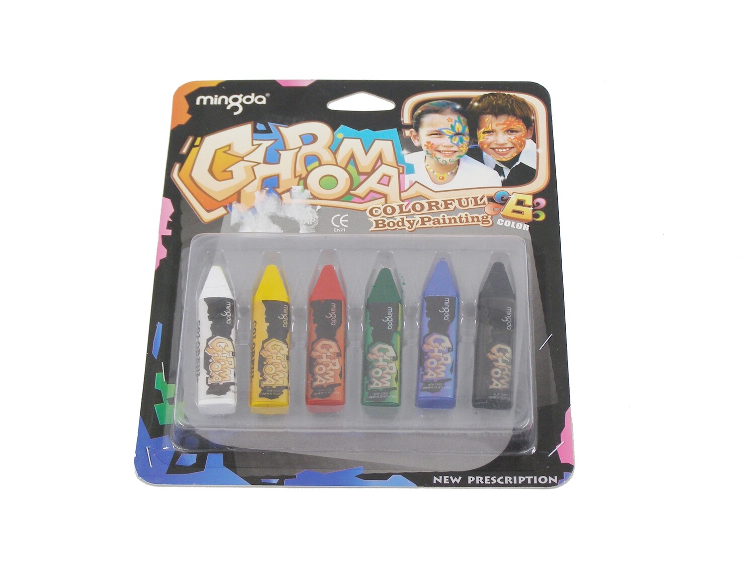 RSC MINGDA 6 COLOR FACE PAINTING STICK D19-71-73
