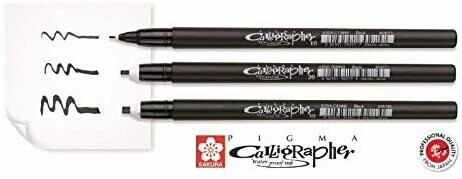 SAKURA 3 PIGMA CALLIGRAPHY PEN SET POXSDKC349