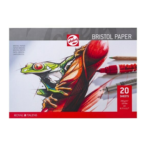 ROYAL TALENS A4 BRISTOL PAPER 20SHS 246GSM