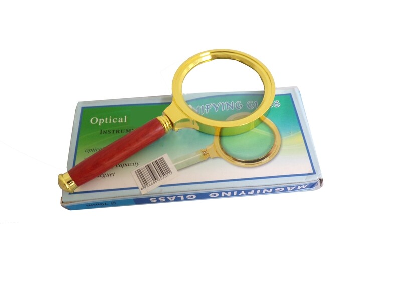 RSC 70MM GOLD MAGNIFYING GLASS 163-70G