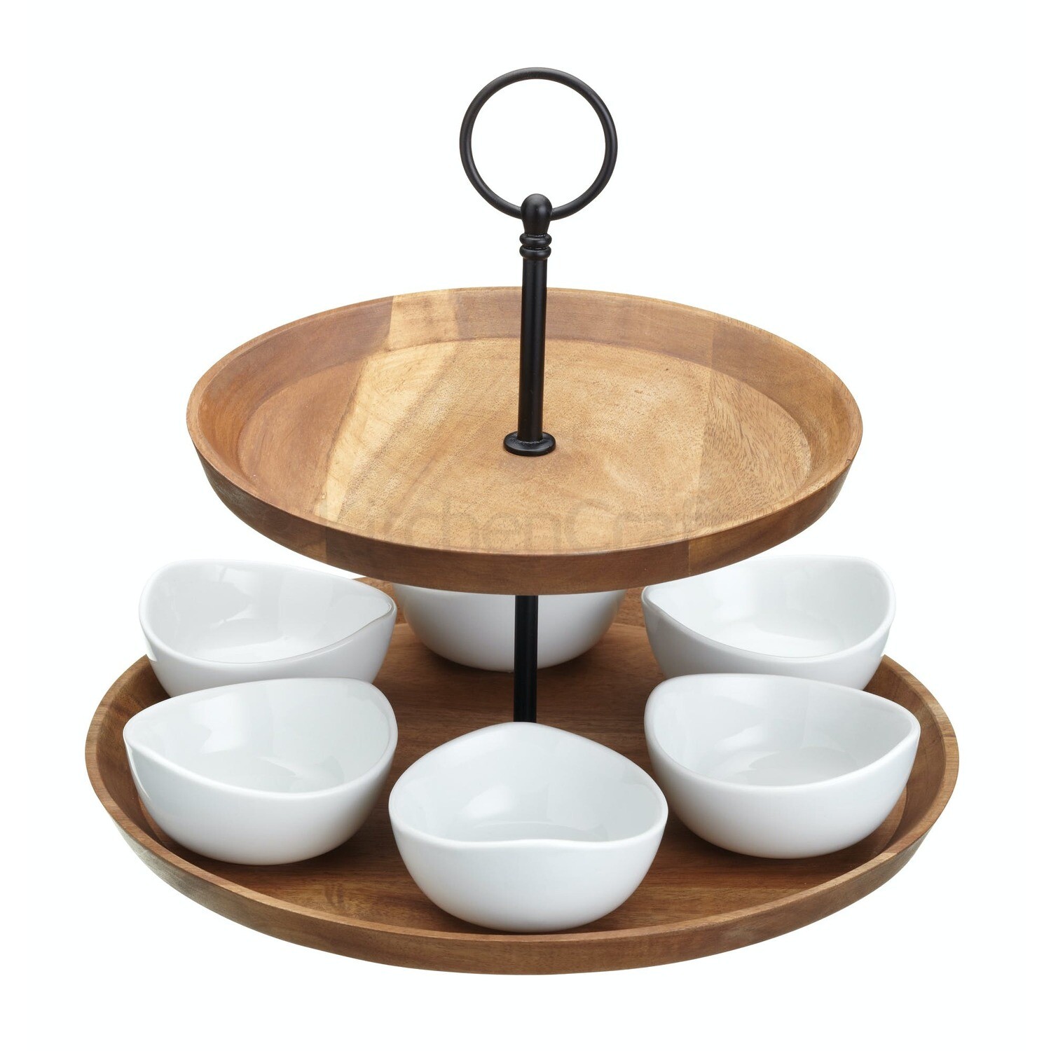KC ARTESA 2TIER MARBLE SERVING STAND ART2TSTANDGRN