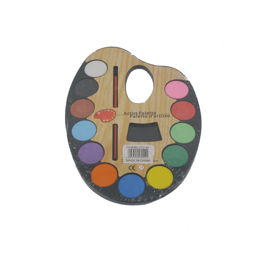 RSC ARTIST 12 CAKE COLOR+PALETTE+BRUSH D18-71