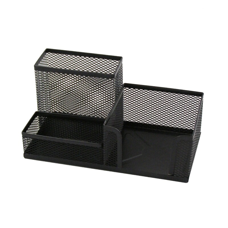 RSC MESH 3 COMPARTMENT PEN STAND 9058 D19-10