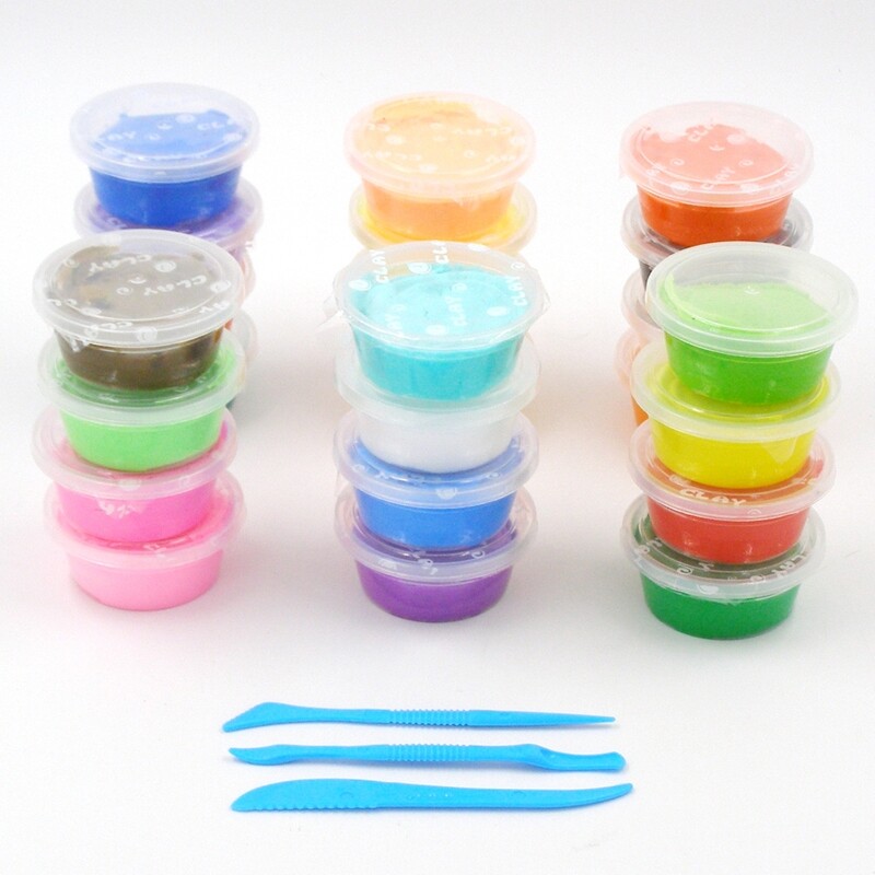 RSC 24PCS SOFT CLAY BOX SPACE MUD W/TOOL C19-173