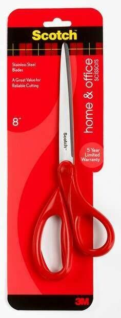 3M SCOTCH 8&quot; HOME &amp; OFFICE SCISSORS 1408