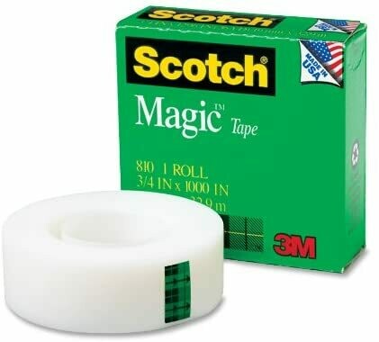 3M SCOTCH MAGIC TAPE 3/4&quot; (19MMX33M) 810-3436