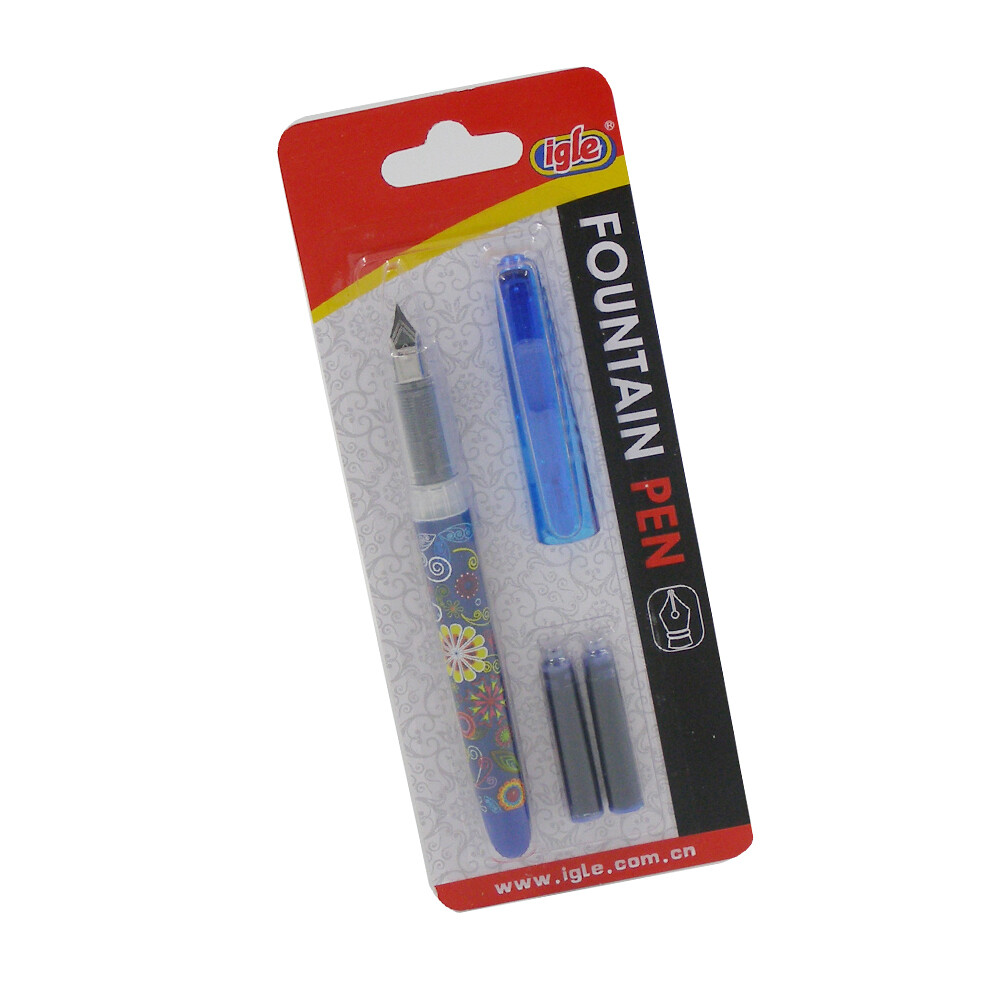 RSC FOUNTAIN PEN W/CART. 1001B-1032B, Colour: Blue