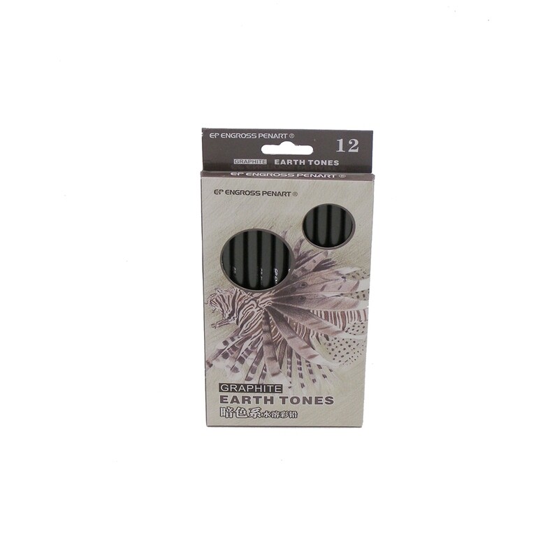 RSC 12PCS GRAPHILE EARTH TONES PENCIL D19-122