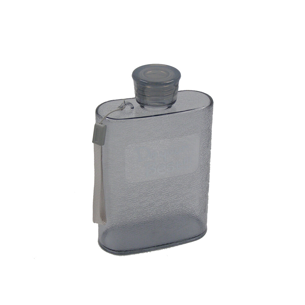 RSC WATER BOTTLE FLATE SMALL 430ML C18-013 NA-271, Colour: Black