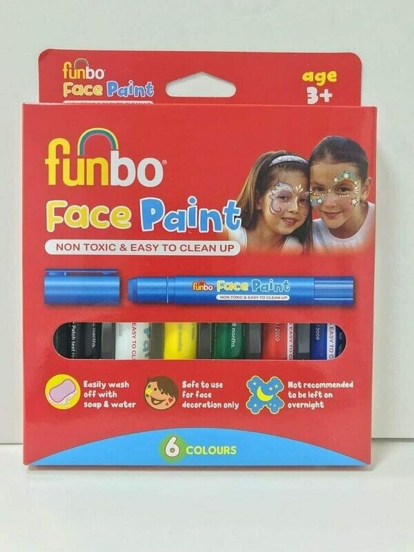 FUNBO 6 STICKS 6GRM FACE PAINT FO-FPS-06
