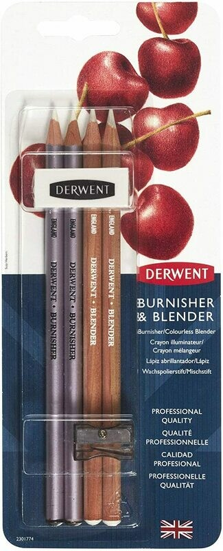 DERWENT BURNISHER &amp; BLENDER SET 2301774