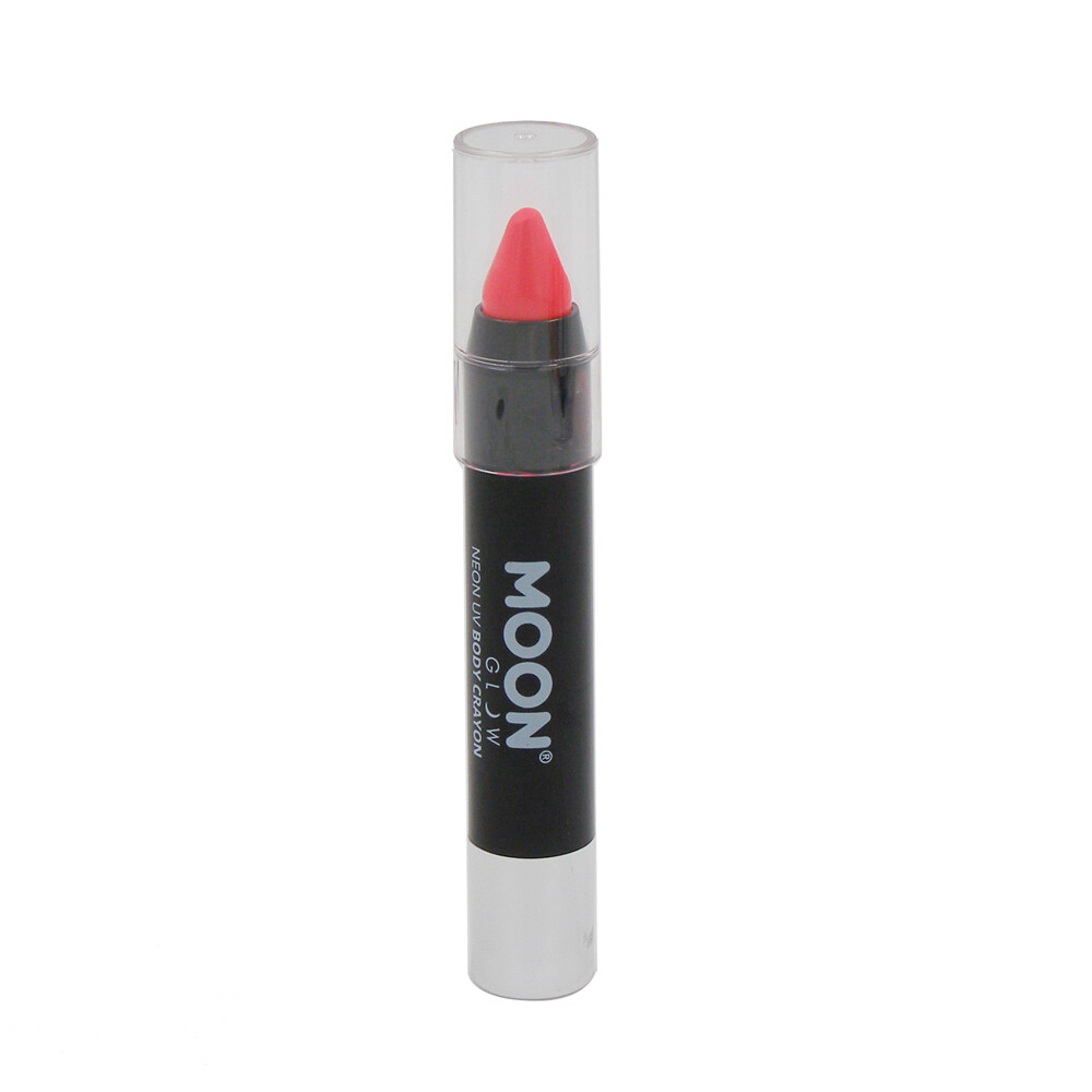 THE BLUE MOON 3.5GRM GLOW NEON BODY CRAYON PER TUBE, Colour: Pink