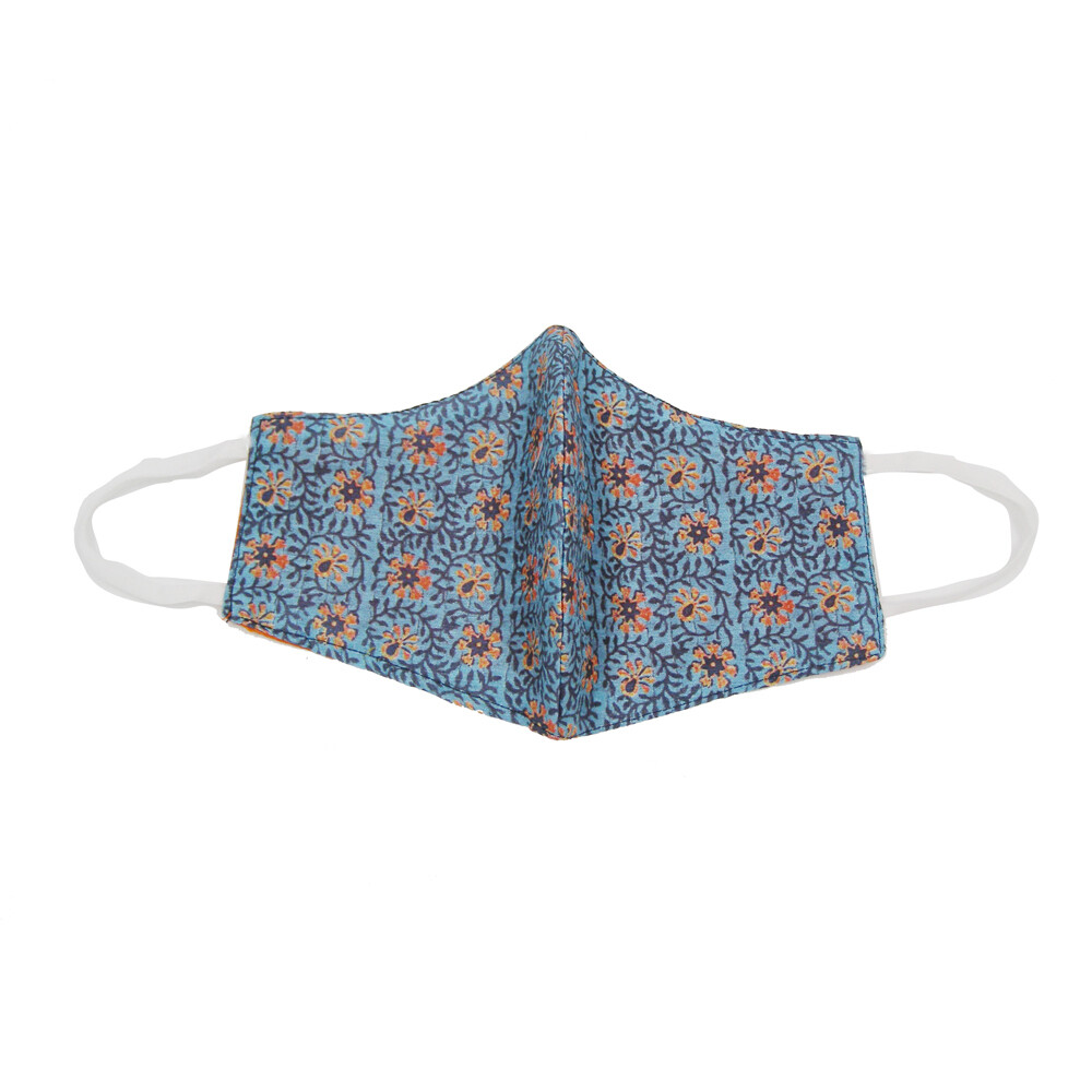 PRINTED MASK ASSTD, Colour: Turquoise