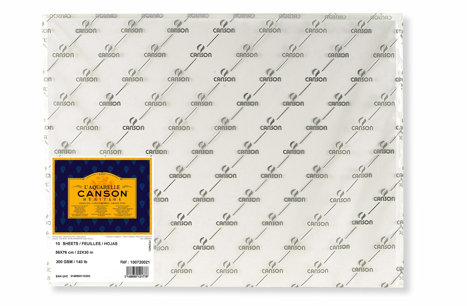 CANSON 56X76CM HERITAGE WATER COLOR SHEET 300GSM