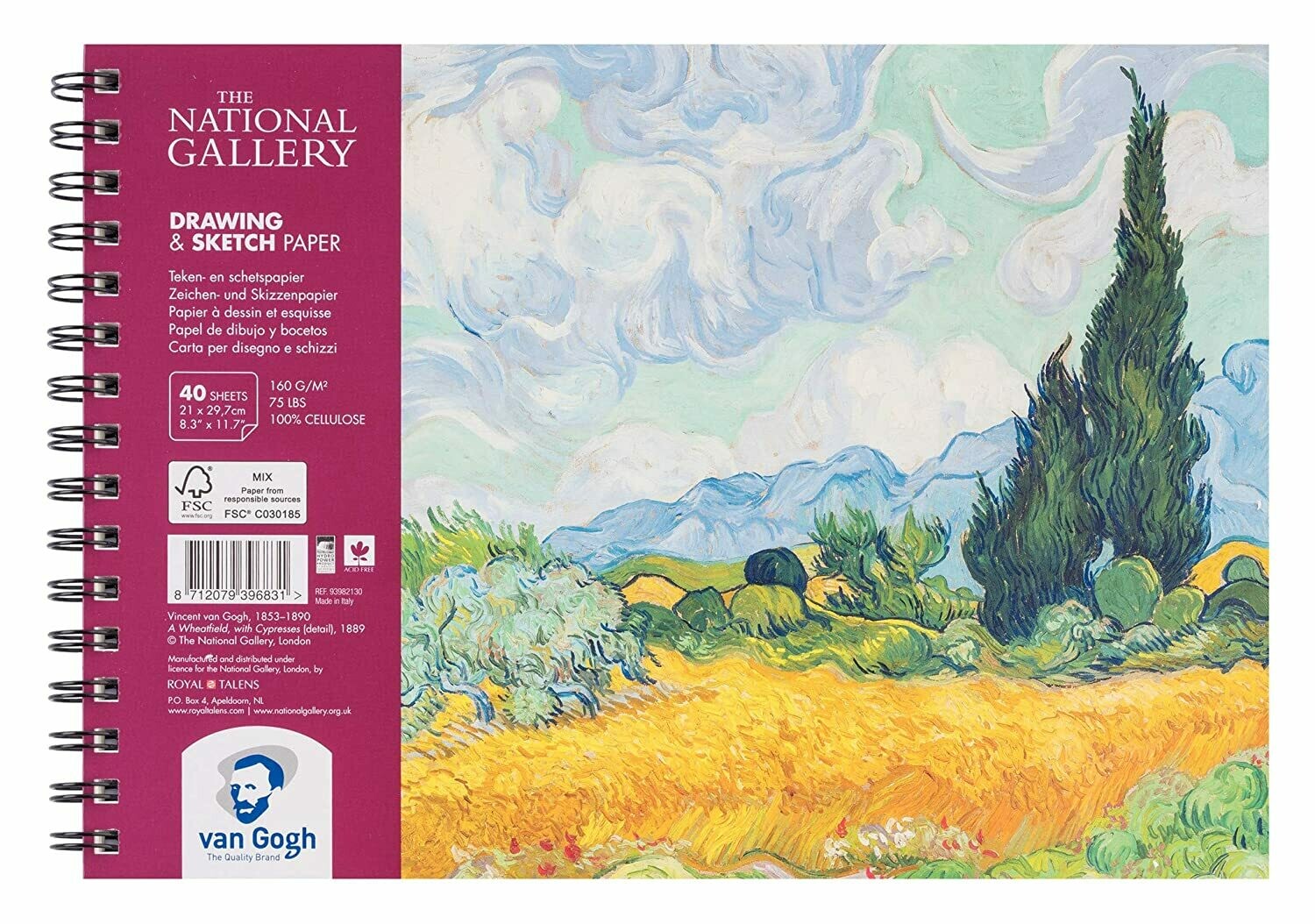 VAN GOGH 21X29.7CM DRAWING &amp; SKETCH 40SHT 160GRM