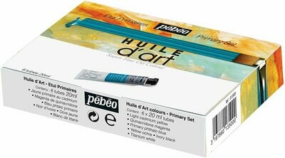 PEBEO 6T20ML HUILE D&#39;ART OIL COLOR SET 013500